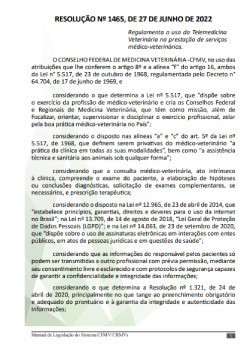 Resolução n° 1465, de 27 de junho de 2022