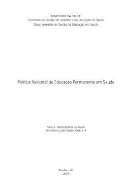 Política nacional de educação permanente em saúde