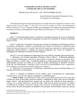 Resolução CNE/CES nº 3, de 7 de novembro de 2001
