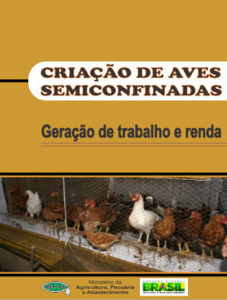 Criação de aves semiconfinadas