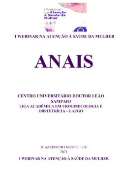 Anais do I Webinar na atenção à saúde da mulher