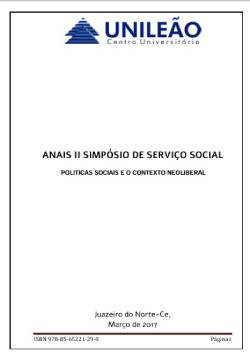 Anais II simpósio de serviço social: políticas sociais e o contexto neoliberal