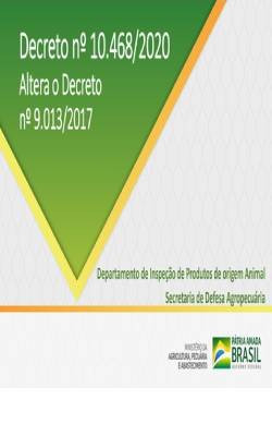 Regulamento da Inspeção Industrial e Sanitária de Produtos de Origem Animal (RIISPOA)